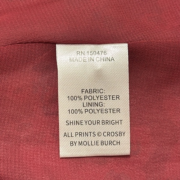 Crosby by Mollie Burch Red Floral Ruffle Mimi Dress In Floral Verbena Size XS - Picture 13 of 14